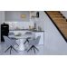 Керамический стол TML-851 белый мрамор + белый в интернет-магазине "Мебли Даром"