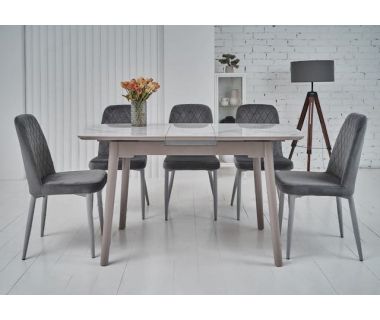 Керамічний стіл TM-84 каса вайт + сірий Vetro (Ветро)