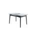 Керамический стол TM-87-1 белый мрамор + черный VETRO Modern (Ветро) в интернет-магазине "Мебли Даром"