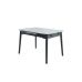 Керамический стол TM-87-1 белый мрамор + черный VETRO Modern (Ветро) в интернет-магазине "Мебли Даром"