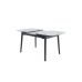 Керамический стол TM-87-1 белый мрамор + черный VETRO Modern (Ветро) в интернет-магазине "Мебли Даром"