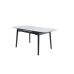 Керамический стол TM-87-1 белый мрамор + черный VETRO Modern (Ветро) в интернет-магазине "Мебли Даром"