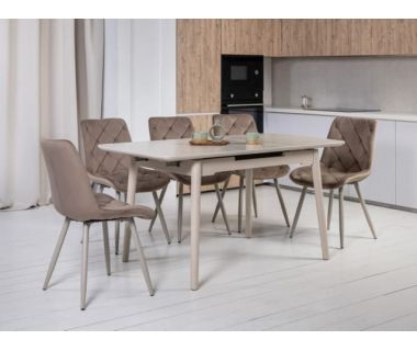 Керамічний стіл TM-76 крему шаббія + капучіно