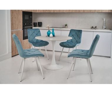 Стол обеденный T-325 касса вайт+белый Vetro (Ветро)