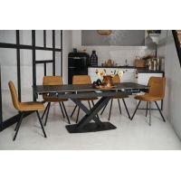 Керамічний стіл TML-817 чорний онікс + чорний