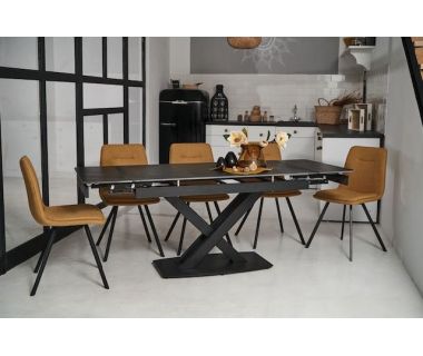 Керамічний стіл TML-817 чорний онікс + чорний