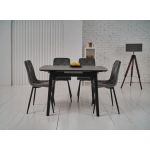 Керамический стол TM-87-1 айс грей+черный Vetro (Ветро)