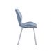 Стул N-54 голубой топаз велюр + белый VETRO Modern (Ветро) в интернет-магазине "Мебли Даром"