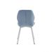 Стул N-54 голубой топаз велюр + белый VETRO Modern (Ветро) в интернет-магазине "Мебли Даром"