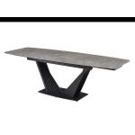 Керамический стол Феличе TML-1000 грей шторм+черный Vetro (Ветро)