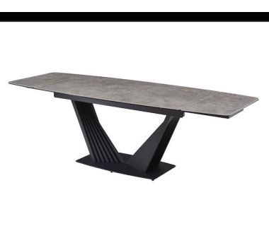 Керамический стол Феличе TML-1000 грей шторм+черный Vetro (Ветро)