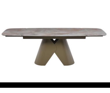 Керамический стол Парис TML-997 айрон бронз+коричневый Vetro (Ветро)