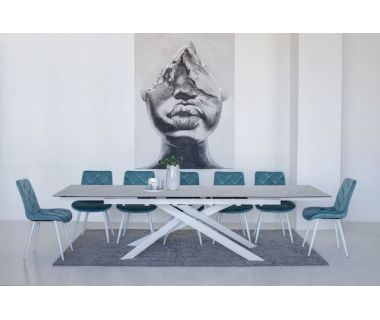 Керамічний стіл TML-890 бланко перліно + білий Vetro (Ветро) Керамічний стіл TML-890 бланко перліно + білий Vetro (Ветро)