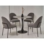 Стіл обідній T-325 айс грей + чорний Vetro (Ветро)