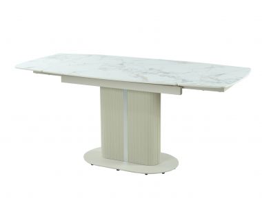 Керамический стол Комо TML-1306 статуарио анго + бежевый Керамический стол Комо TML-1306 статуарио анго + бежевый