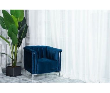 Крісло "Джованні" індіго + срібло