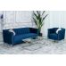 Кресло "Джованни" индиго + серебро в интернет-магазине "Мебли Даром"