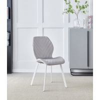 Стілець N-54 латте велюр + білий