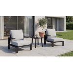 Комплект садових меблів "Тахо" ODS-4 світло-сірий + чорний