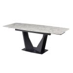 Керамический стол Феличе TML-1000-1 клауди грей+черный