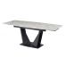 Керамический стол Феличе TML-1000-1 клауди грей+черный VETRO Modern (Ветро) в интернет-магазине "Мебли Даром"