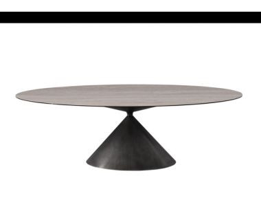 Керамический стол Тереза TML-1260 грей травертин + черный VETRO (Ветро) Керамический стол Тереза TML-1260 грей травертин + черный VETRO (Ветро)