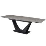 Стол с HPL поверхностью Латина TML-1405 торонто браун + чёрный