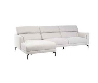 Кутовий диван "Леонардо" бежевий льон + чорний (L) Кутовий диван "Леонардо" бежевий льон + чорний (L)