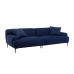 Софа "Лучиано" чернильно-синий + черный в интернет-магазине "Мебли Даром"