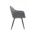Стул M-62 серый велюр + черный VETRO Modern (Ветро) в интернет-магазине "Мебли Даром"