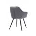 Стул M-62 серый велюр + черный VETRO Modern (Ветро) в интернет-магазине "Мебли Даром"