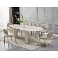 Стол МДФ с матовым микроцементным покрытием Бастиано TM-225 бетон VETRO (Ветро)