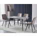 Обеденный керамический стол TM-100 калакатта грей+черный VETRO Modern (Ветро) в интернет-магазине "Мебли Даром"