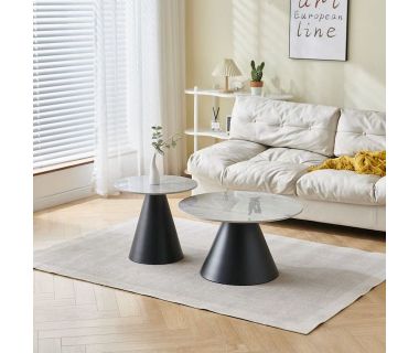 Комплект журнальних столів CT-40 Рокко ребекка грей + чорний