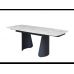 Керамічний стіл Нардо ТМL-1270 клауді грей + чорний VETRO (Ветро)