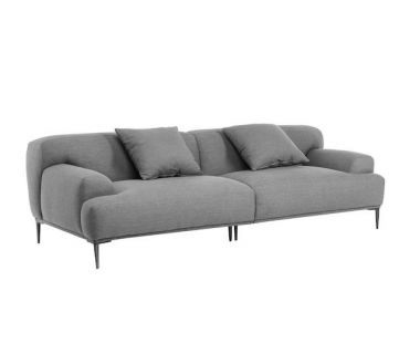 Софа "Лучіано" сірий + чорний