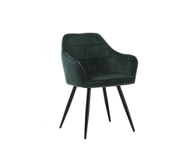 Стілець M-62 смарагдовий велюр + чорний