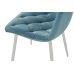 Cтілець N-41 блакитний топаз велюр + білий VETRO Modern (Ветро) в інтернет магазині "Меблі Даром"