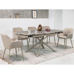 Керамический стол Пино TML-1200-1 мостик грей + капучино VETRO (Ветро)