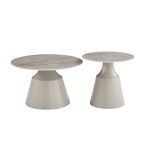 Комплект журнальних столів CT-42 Дадді містік грей + капучино VETRO (Ветро)