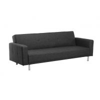 Софа раскладная "Доминик" серый + серебро