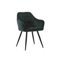 Стул M-62 изумрудный велюр + черный