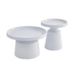 Комплект журнальних столів CT-45 Беніто білий + білий VETRO (Ветро)
