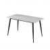 Обеденный керамический стол TM-100 олимп вайт + черный VETRO Modern (Ветро) в интернет-магазине "Мебли Даром"
