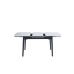 Керамический стол TM-87 белый мрамор + черный VETRO Modern (Ветро) в интернет-магазине "Мебли Даром"