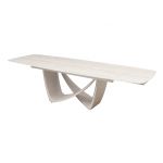 Керамічний стіл Беатріче TML-994 грей травертин + бежевий