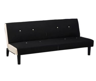 Софа раскладная "Моррис" черный + белый