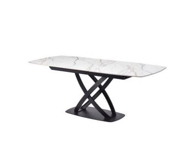 Керамічний стіл Амелія ТМL-970 каса голд + чорний Vetro (Ветро)