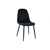Стул N-165 черный велюр + черный VETRO (Ветро)