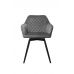 Стілець поворотний R-63 сірий + чорний VETRO Modern (Ветро) в інтернет магазині "Меблі Даром"